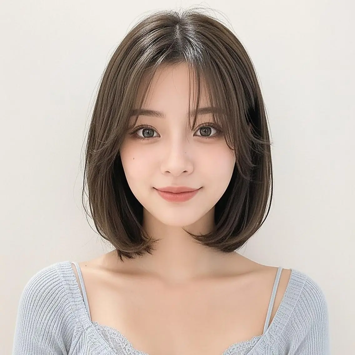 ミディアム 庭木華瑠🐾ボブ🧡 透明感カラー✨のヘアスタイル