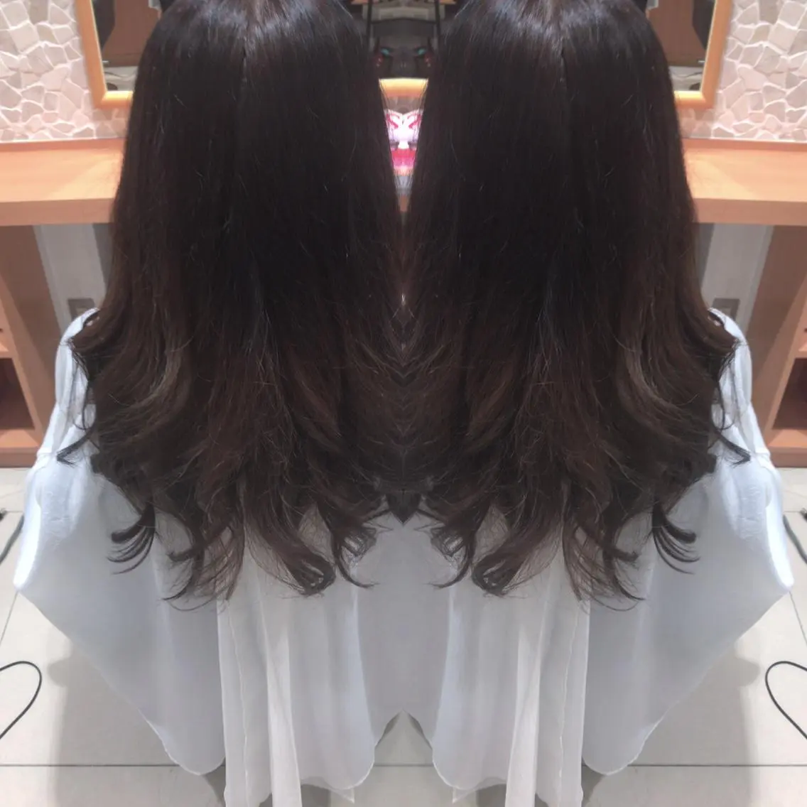ロング カラー レイヤーカット匠 イソザキノリユキのヘアスタイル