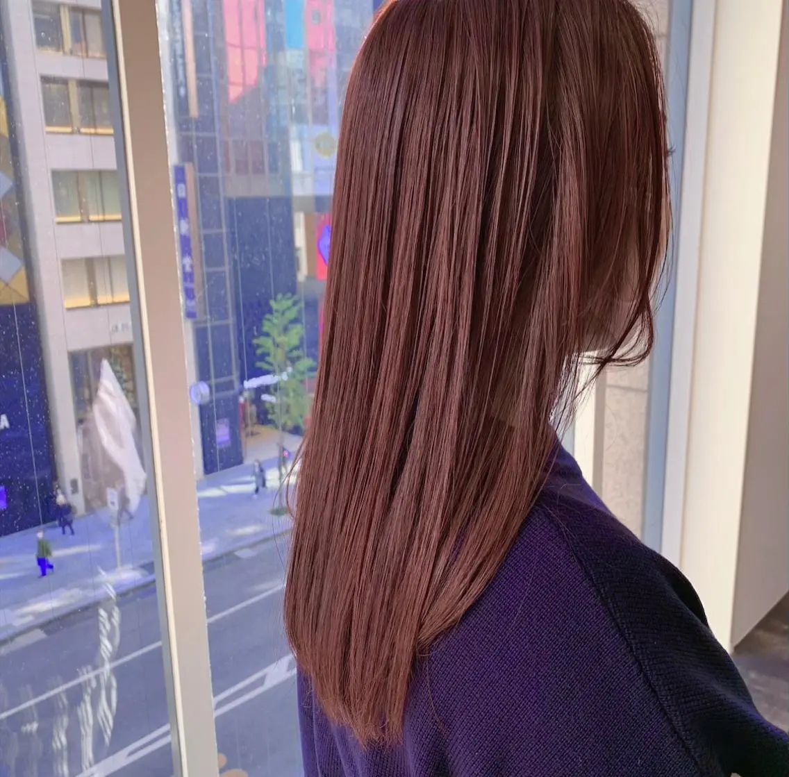 ロング カット ヘアカラー トリートメント WISTERIA KAORUのヘアスタイル