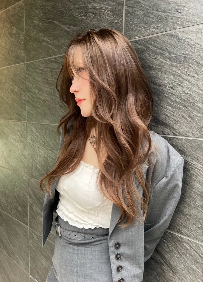 ロング カラー ロング トリートメント 小顔ボブ jilblanカホのヘアスタイル