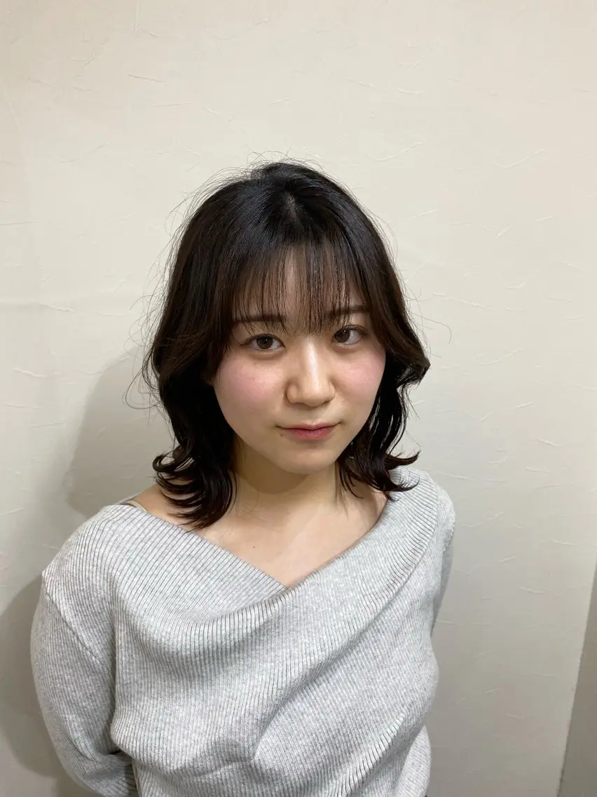 ミディアム カット ヘアカラー トリートメント ボブ✨レイヤー✨ keitaのヘアスタイル