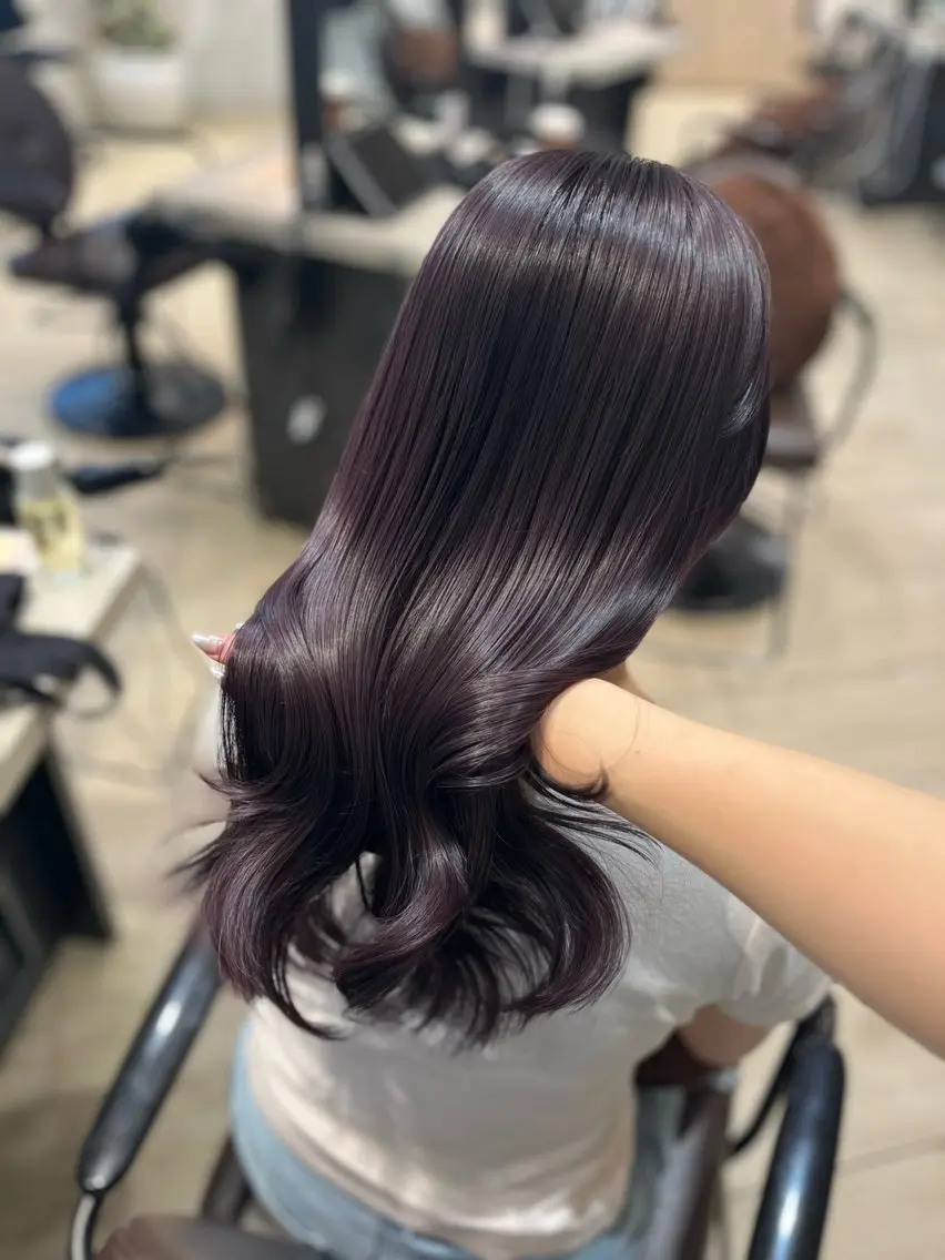 ロング カラー ブリーチ 透明感カラー ラベンダーカラー ブリーチなしカラー カット ヘアカラー トリートメント 似合わせ×モテ髪🪄 銀座/Makoのヘアスタイル