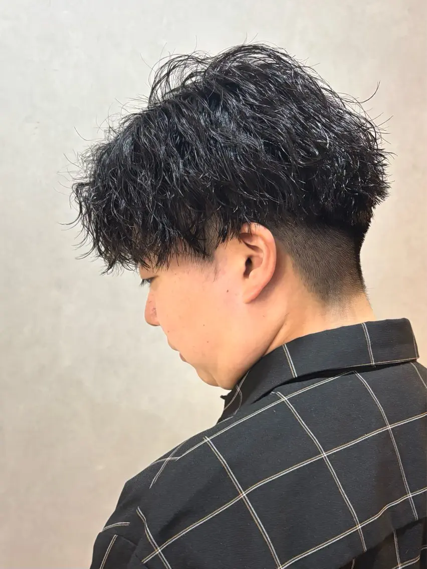 ショート パーマ メンズ カット パーマ mellow men 's MIZUKIのヘアスタイル