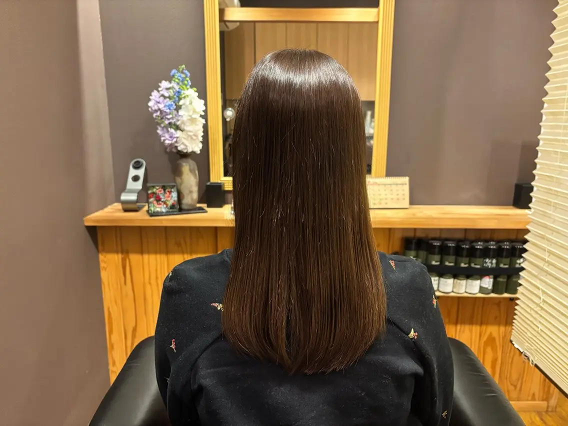 ロング メンズ✂️レディス 岩井勇磨のヘアスタイル