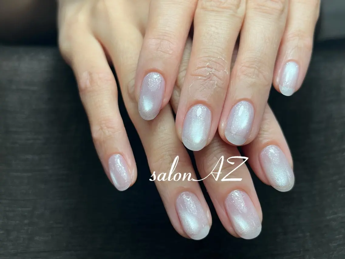 ネイル アートネイル 長さ出し フットネイル フレンチネイル ジェルネイル salon AZのネイルデザイン