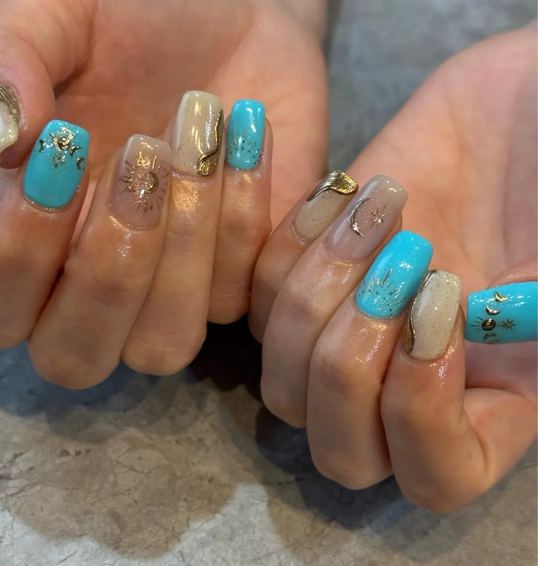 ネイル ミラーネイル ハンドネイル Blé nailのネイルデザイン