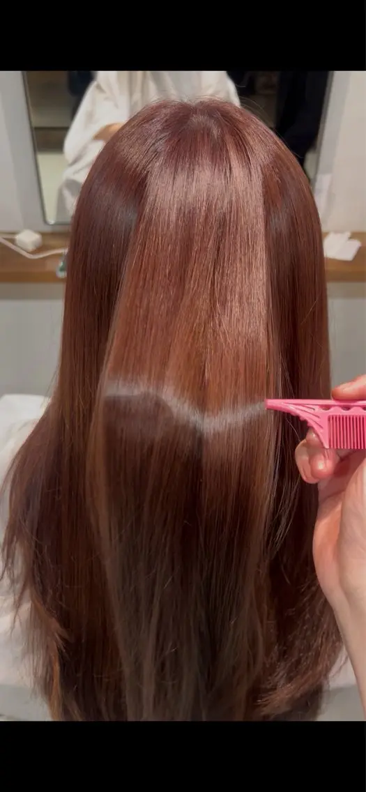 ロング カラー 高田 菜々美のヘアスタイル