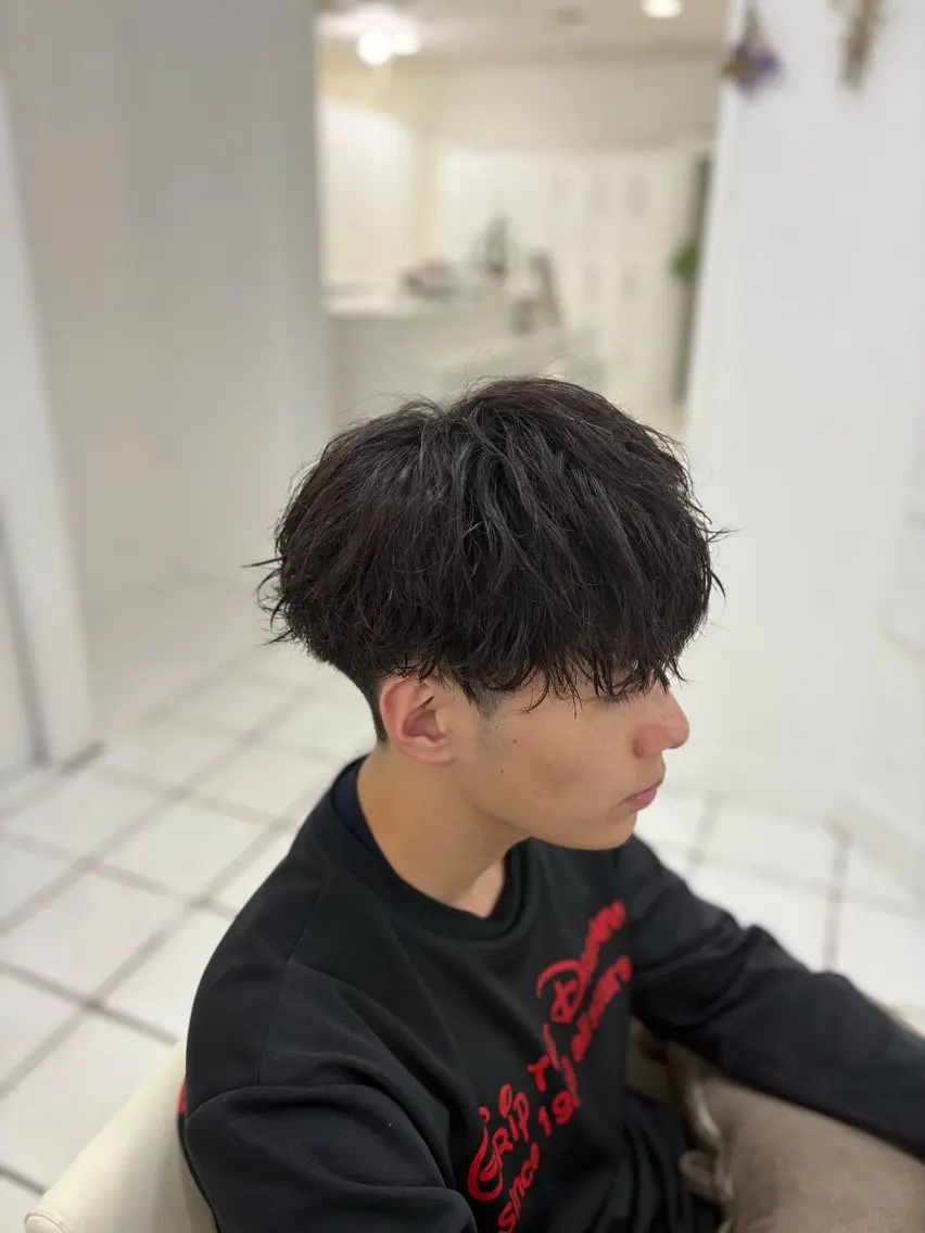 メンズ メンズパーマ カット パーマ 阿部 渓太のヘアスタイル