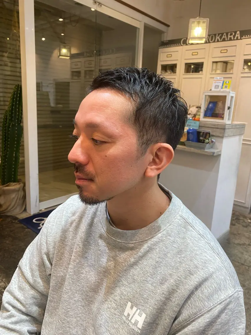 メンズ メンズベリーショート メンズカット/中西 きょうかのヘアスタイル
