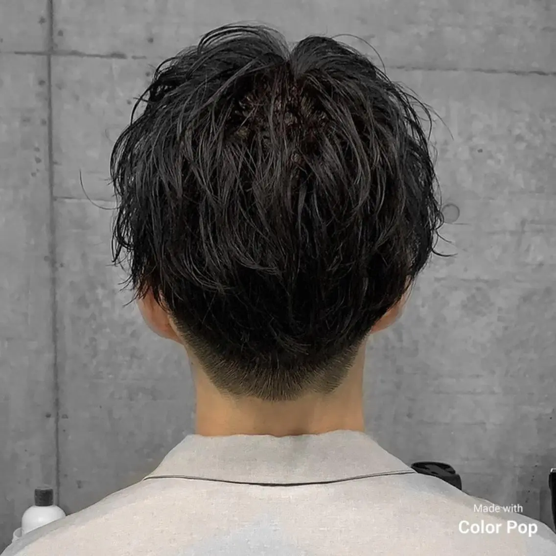 パーマ メンズ センターパート メンズパーマ カット パーマ ヘアセット メンズパーマの達人 KAITOのヘアスタイル