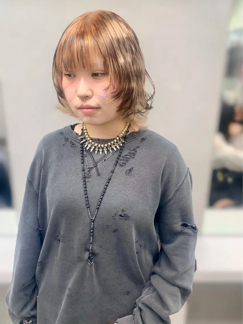 ショート カラー ヘアアレンジ ヘアカラー トリートメント 個性爆弾💣 ダブルカラー/ゆかのヘアスタイル