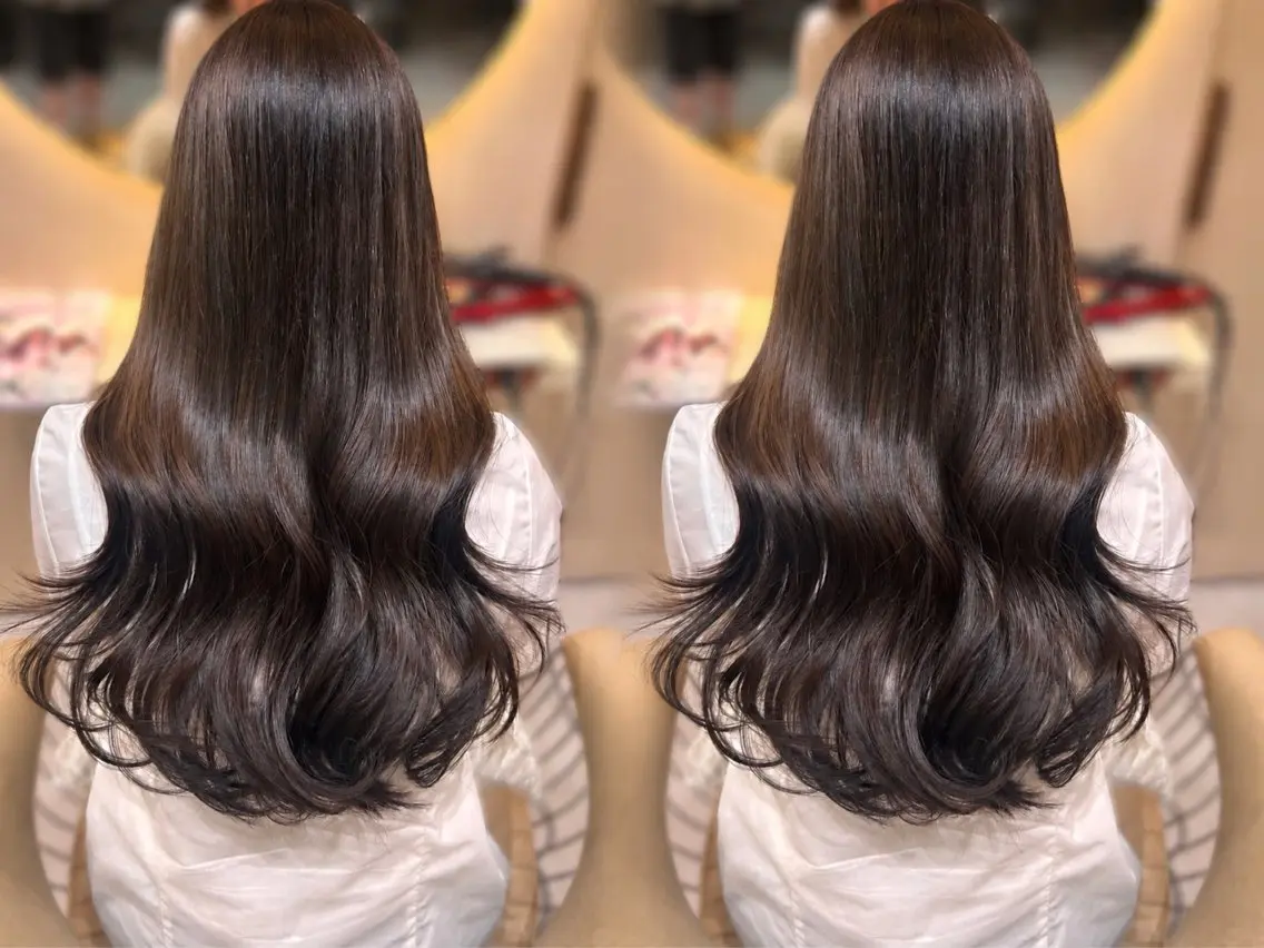 ロング カラー ヘアカラー トリートメント 艶感カラー/京都 烏丸/Yumekaのヘアスタイル