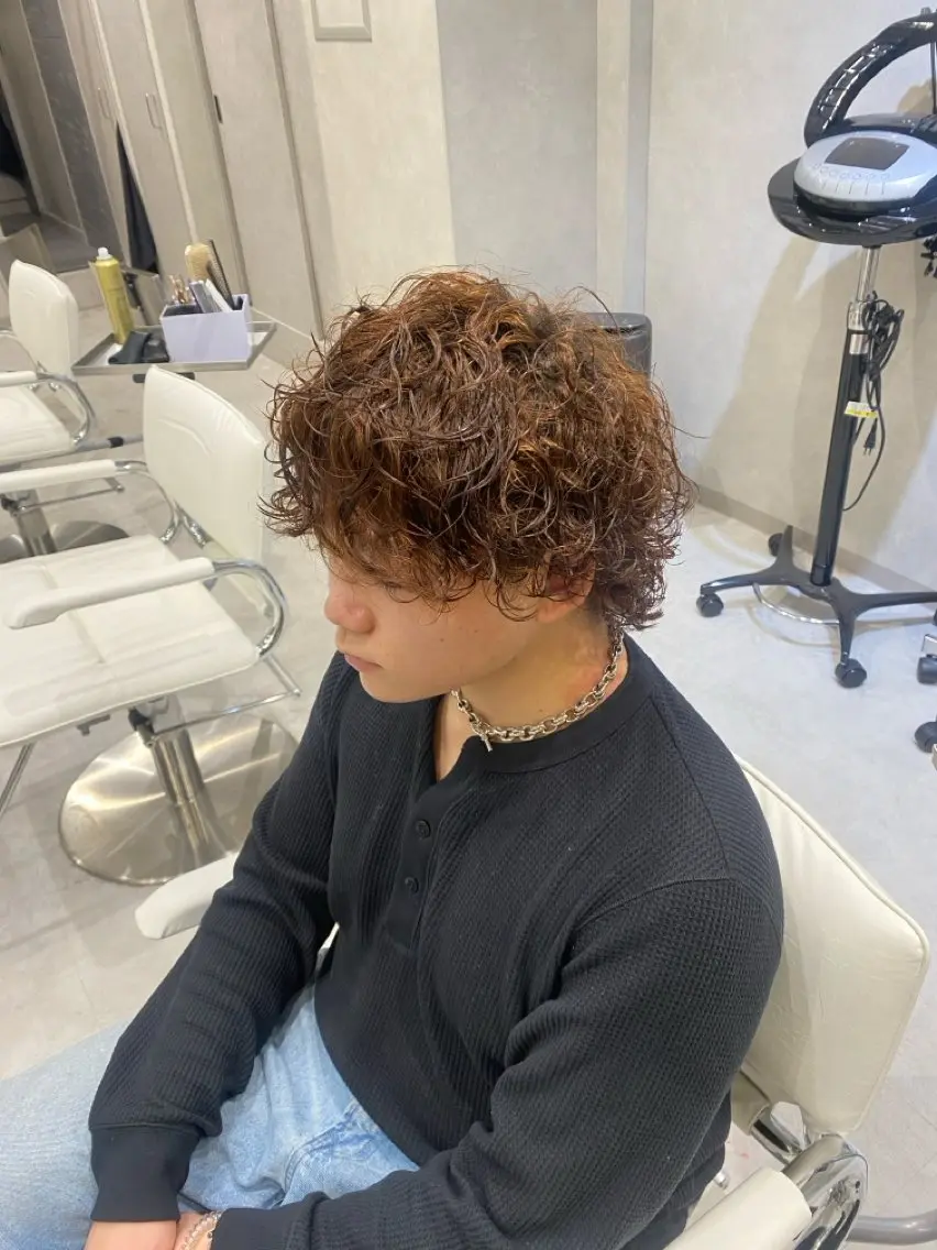 ミディアム カット パーマ 髪質改善/レイヤー 🫧山本勇輝🫧のヘアスタイル