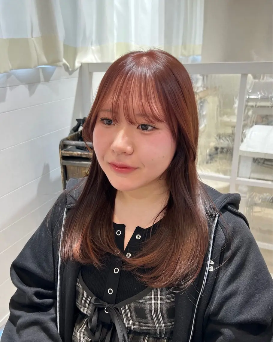ロング カラー ブラウンカラー ヘアカラー モデル募集 セイノチヒロのヘアスタイル