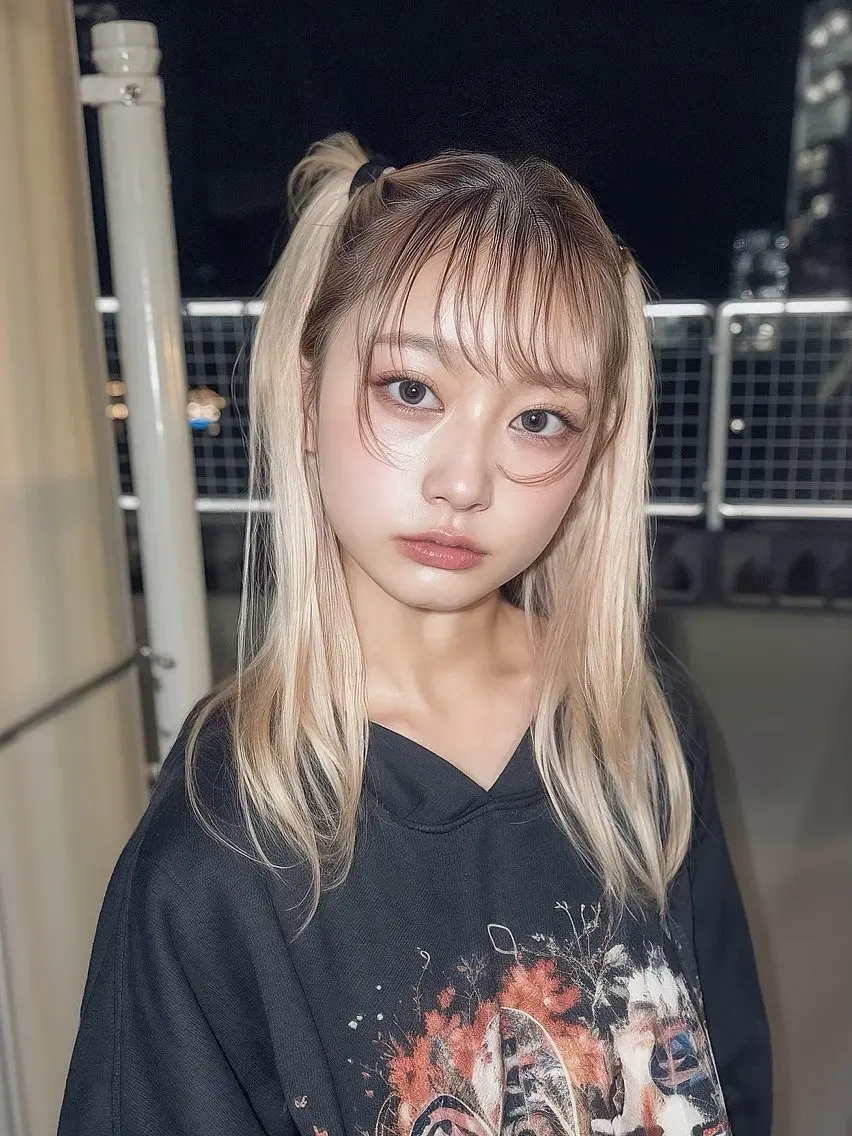 セミロング ツイスパ/ シャドーパーマのヘアスタイル