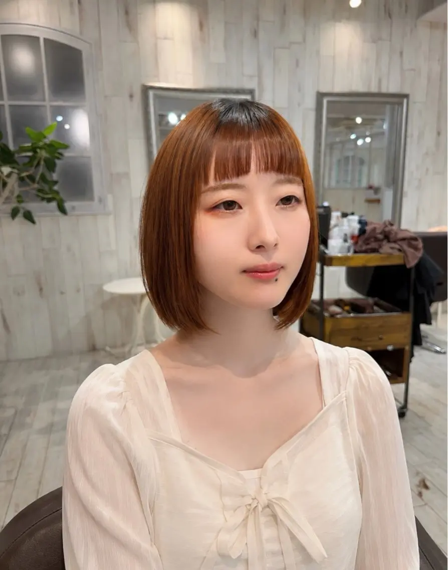 ミディアム オン眉 杉浦 悠月のヘアスタイル