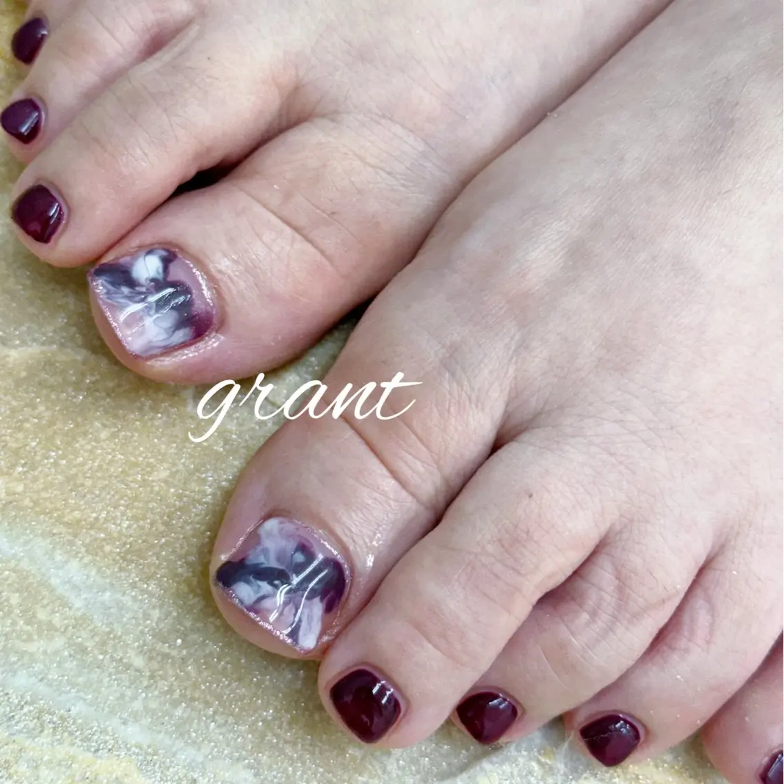 ネイル フットネイル フットネイル nailsalon grantのネイルデザイン