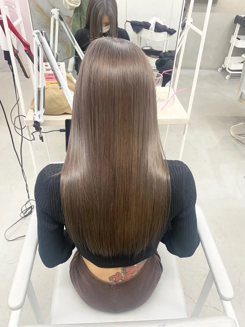 ロング カラー ヘアカラー 前橋 姫奈のヘアスタイル