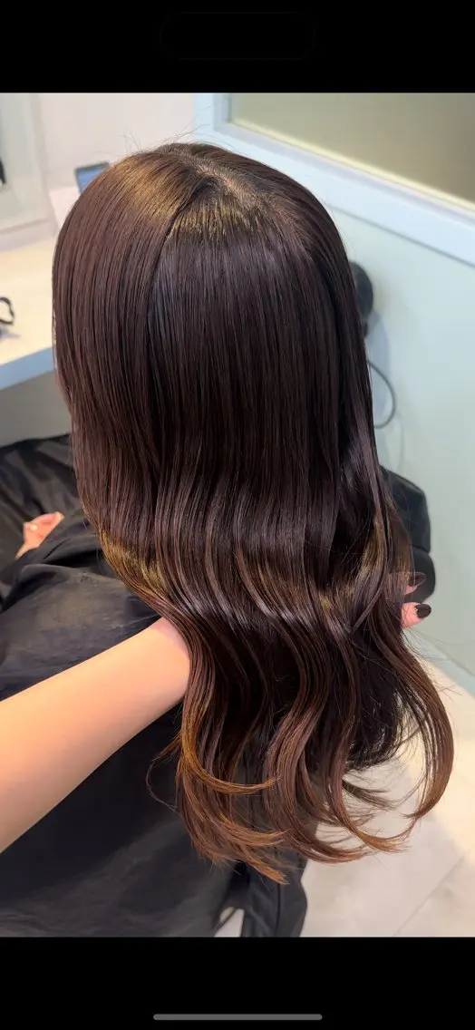ロング カラー ヘアカラー ♥️暖色カラ ー♥️由夏のヘアスタイル