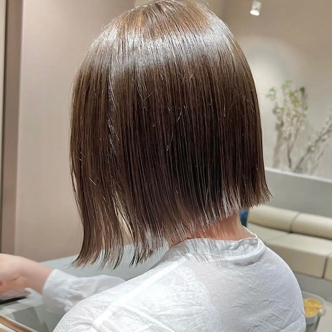 ショート カラー 切りっぱなしボブ ブラウンカラー ボブ カット ボブ限定🎀 エミリのヘアスタイル