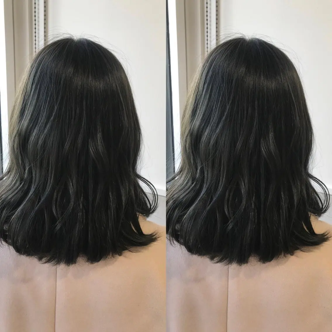 ミディアム カラー 小栗 麻衣のヘアスタイル