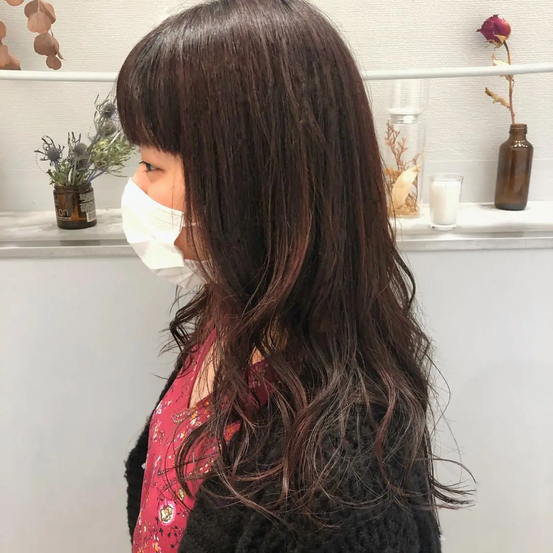 ロング カラー 柏木 彩花のヘアスタイル