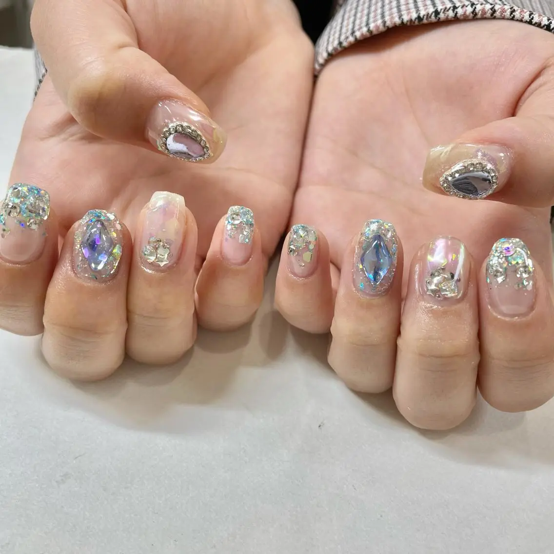 ネイル キラキラネイル ハンドネイル フットネイル 🎀AYAKO 🎀中韓ネイルのネイルデザイン