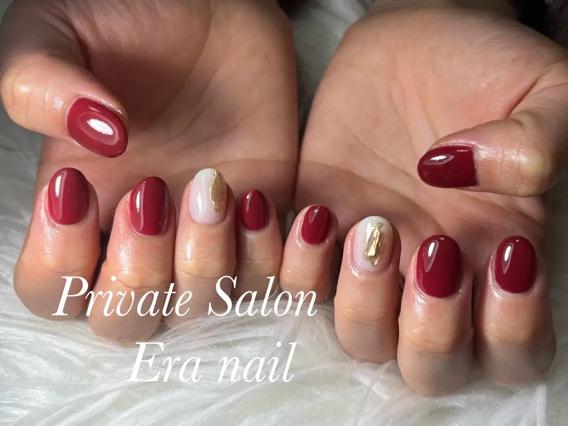 ネイル ミラーネイル ワンカラーネイル Era nailのネイルデザイン