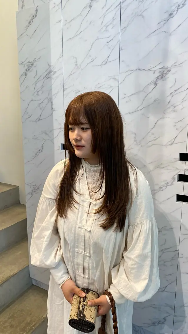 ロング カラー マツザキ マナトのヘアスタイル