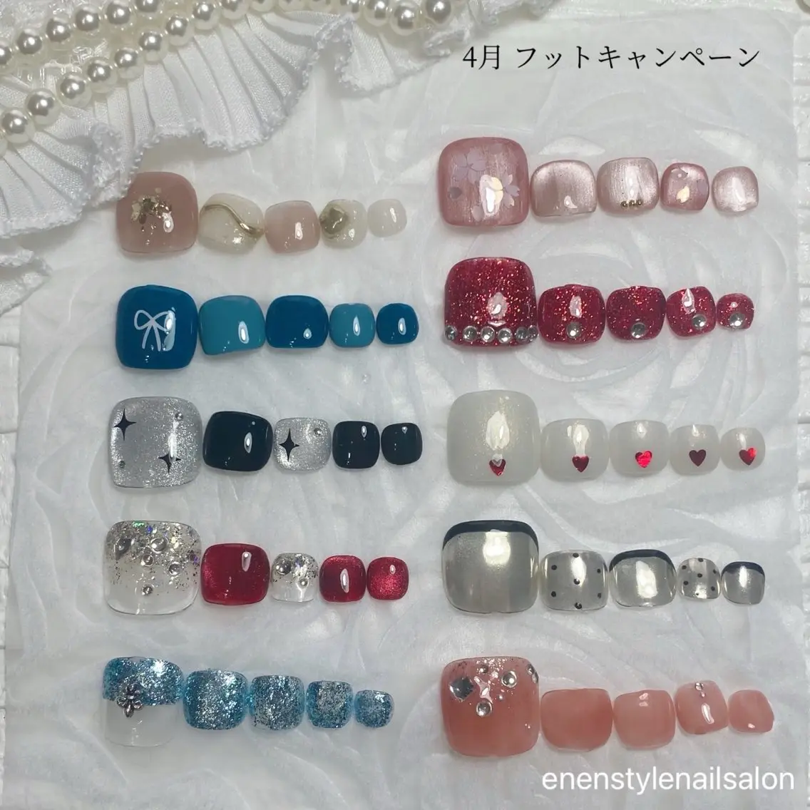 ネイル ハンドネイル フットネイル 🐾enen style 🐾のネイルデザイン