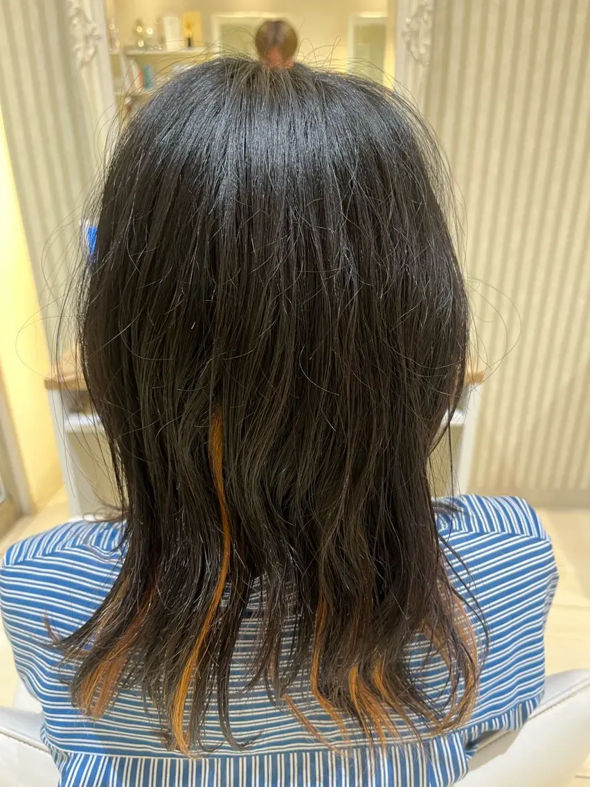 セミロング セミロングパーマ しげすえ そうたのヘアスタイル