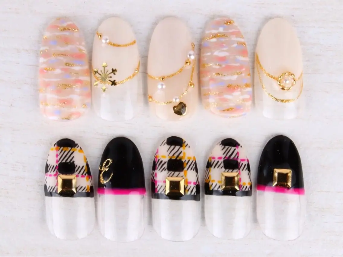 ネイル ツイードネイル Nail's LuluLimaのネイルデザイン
