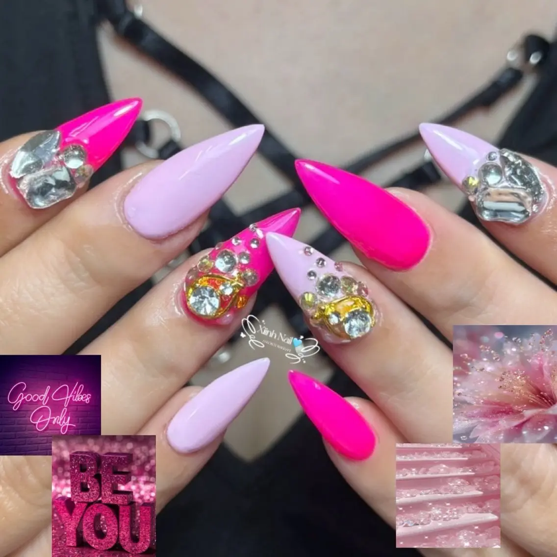 ネイル チークネイル 桜ネイル 長さ出し フットネイル ジェルネイル ハンドネイル XIINH NAIL SALONのネイルデザイン