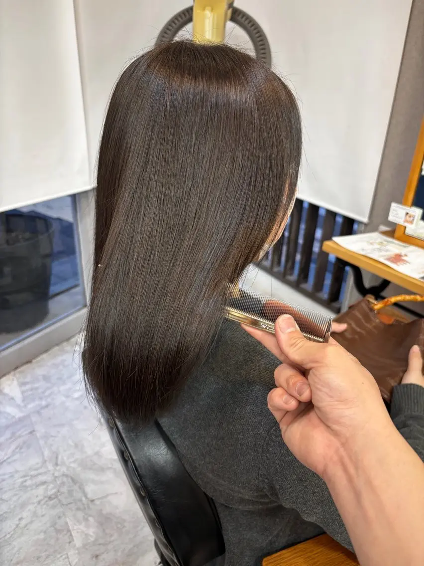 セミロング カラー パーマ ヘアアレンジ ヘアカラー トリートメント 似合わせ×店長 🍋Raimu🍋のヘアスタイル