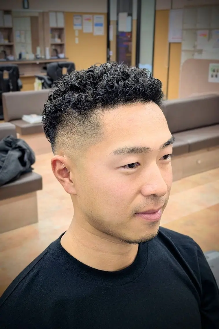 ショート パーマ 理容プラージュ燕三条 福井のヘアスタイル