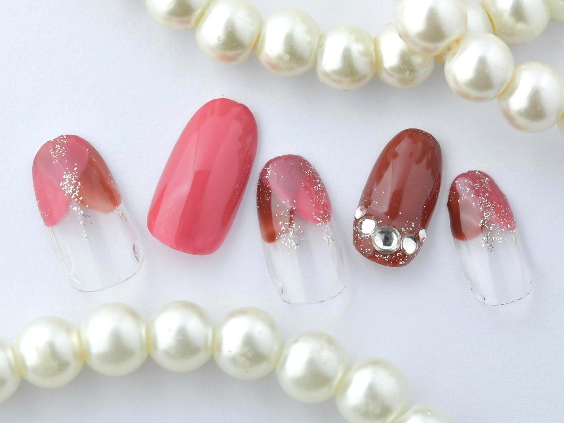 ネイル 桜ネイル クリアネイル フットネイル ジェルネイル キラキラネイル 💗🪽Tiary Nail🪽💗のネイルデザイン