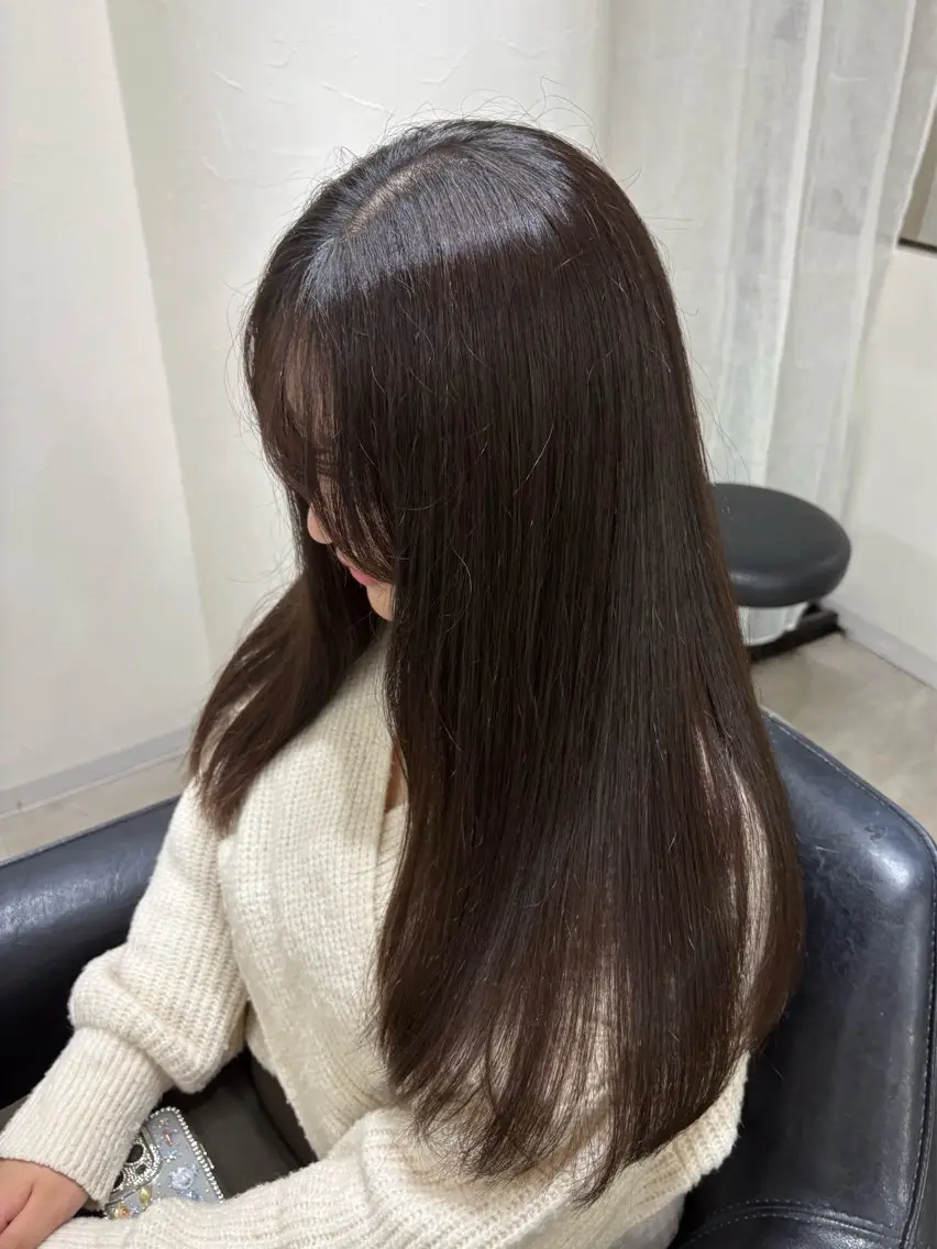 ロング カラー り せのヘアスタイル