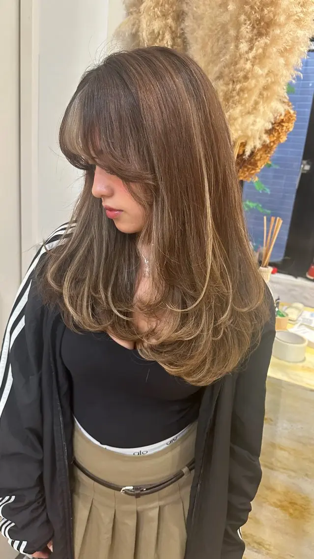 セミロング レイヤーカット ショート/ダイスケのヘアスタイル