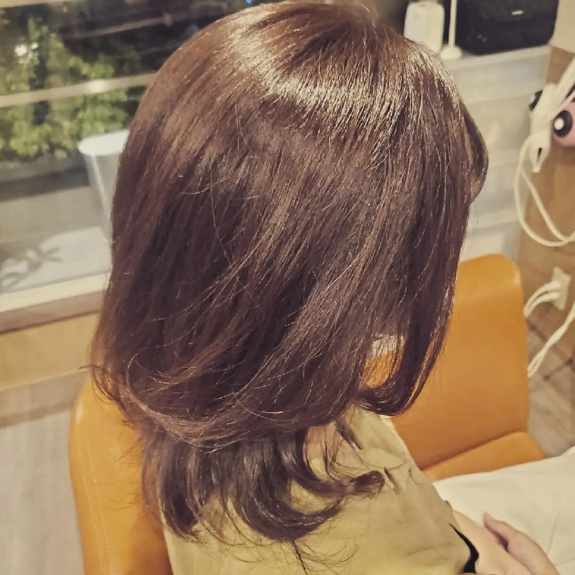 セミロング カラー カット ヘアカラー トリートメント spa hair ark 富井直美のヘアスタイル