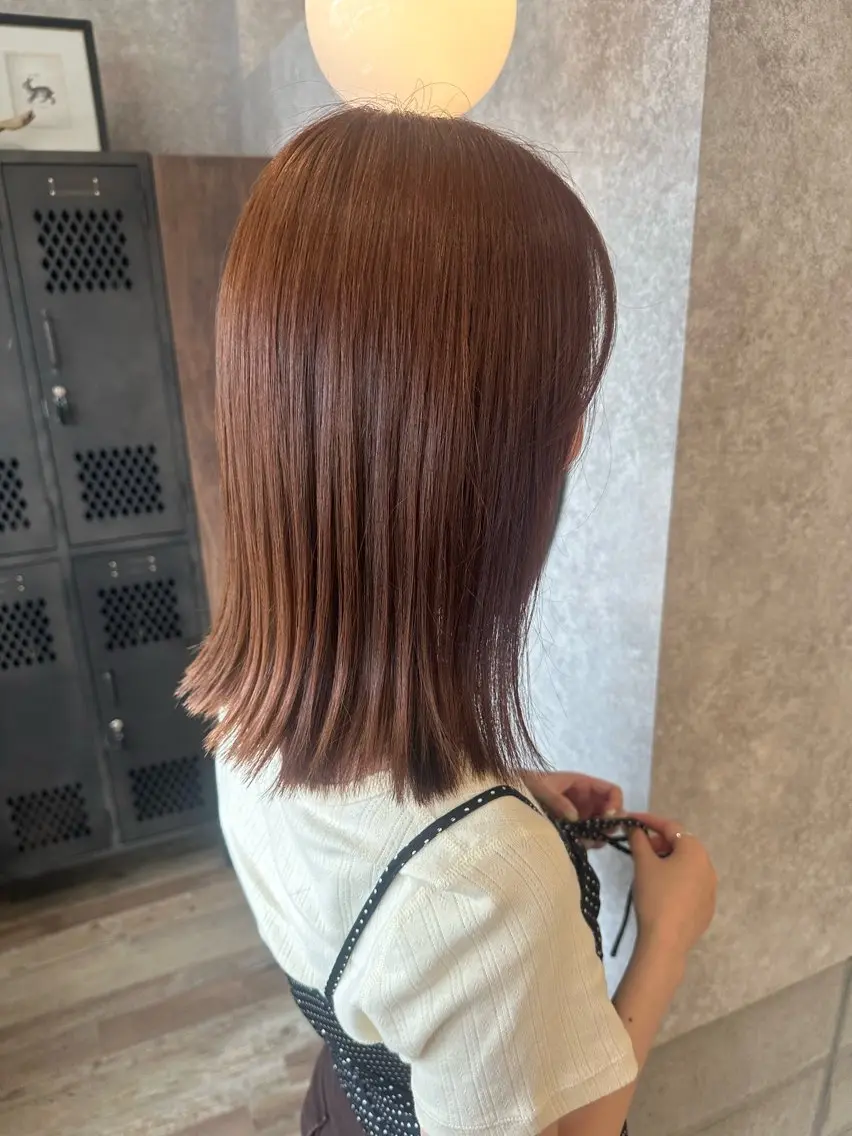 ミディアム カラー 糀元(後藤) 花純のヘアスタイル