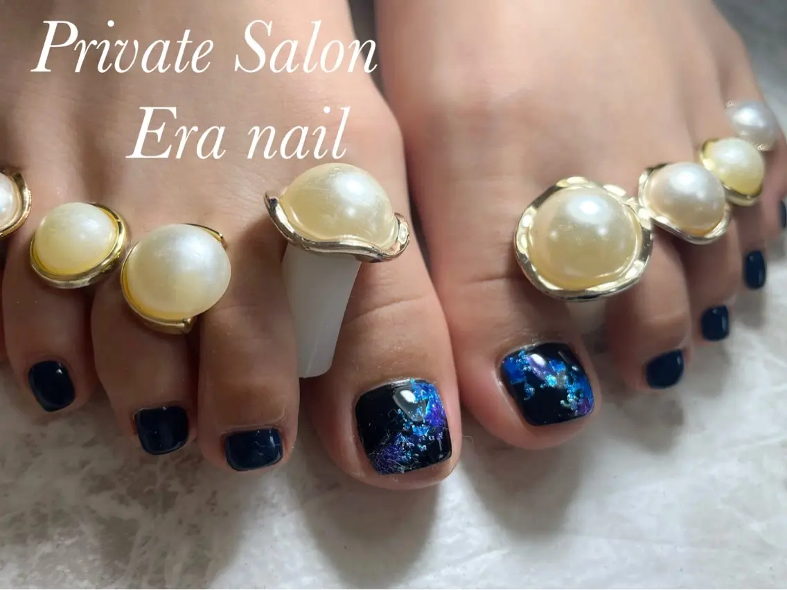 ネイル フットネイル シンプルネイル フットネイル Era nailのネイルデザイン