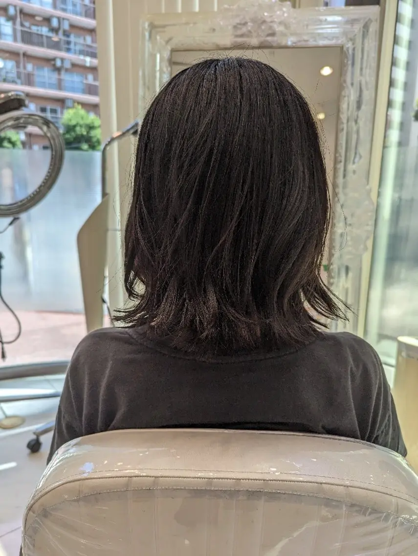 セミロング パーマ 髪質改善 カミムラのヘアスタイル