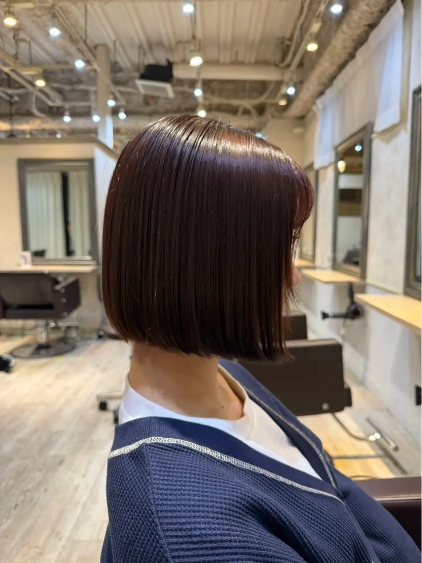 カラー ブラウンカラー ピンクカラー Lutia新宿 ここなのヘアスタイル