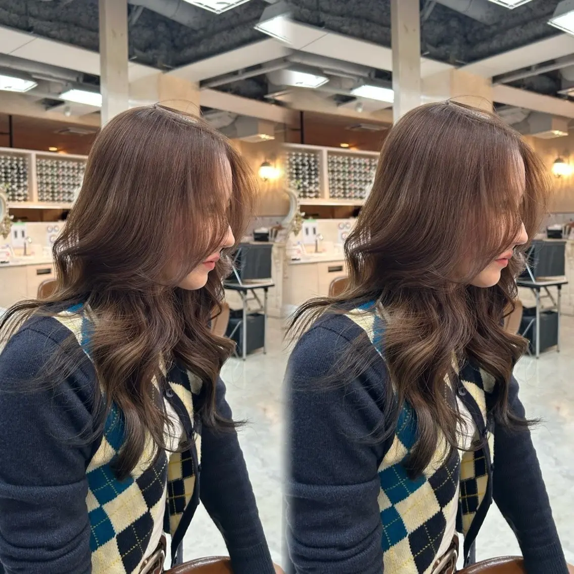 ミディアム カラー PELEmana🎀 透明感🤎ᩚワンホンのヘアスタイル