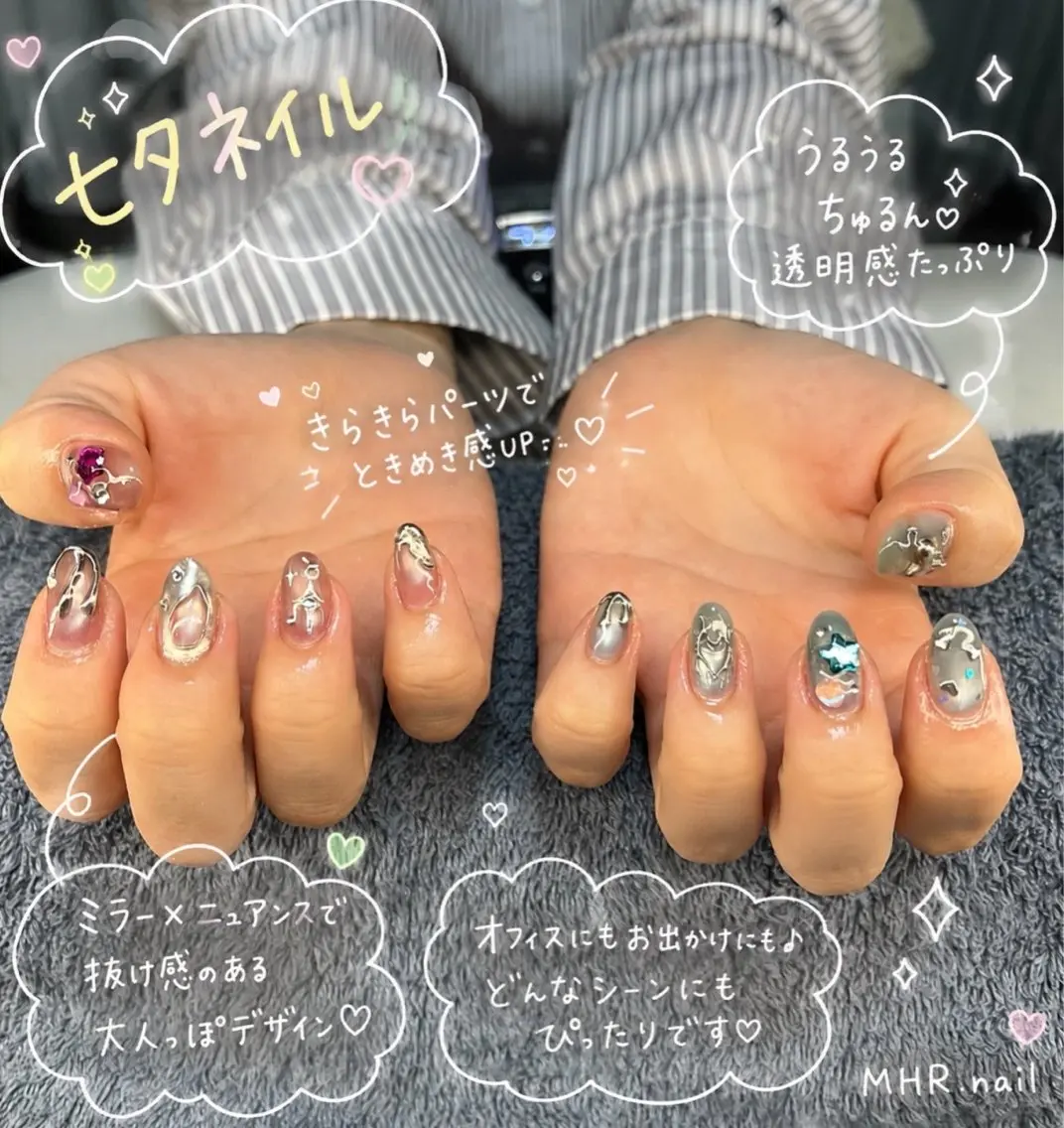 ネイル ハンドネイル フットネイル MHR nailのネイルデザイン