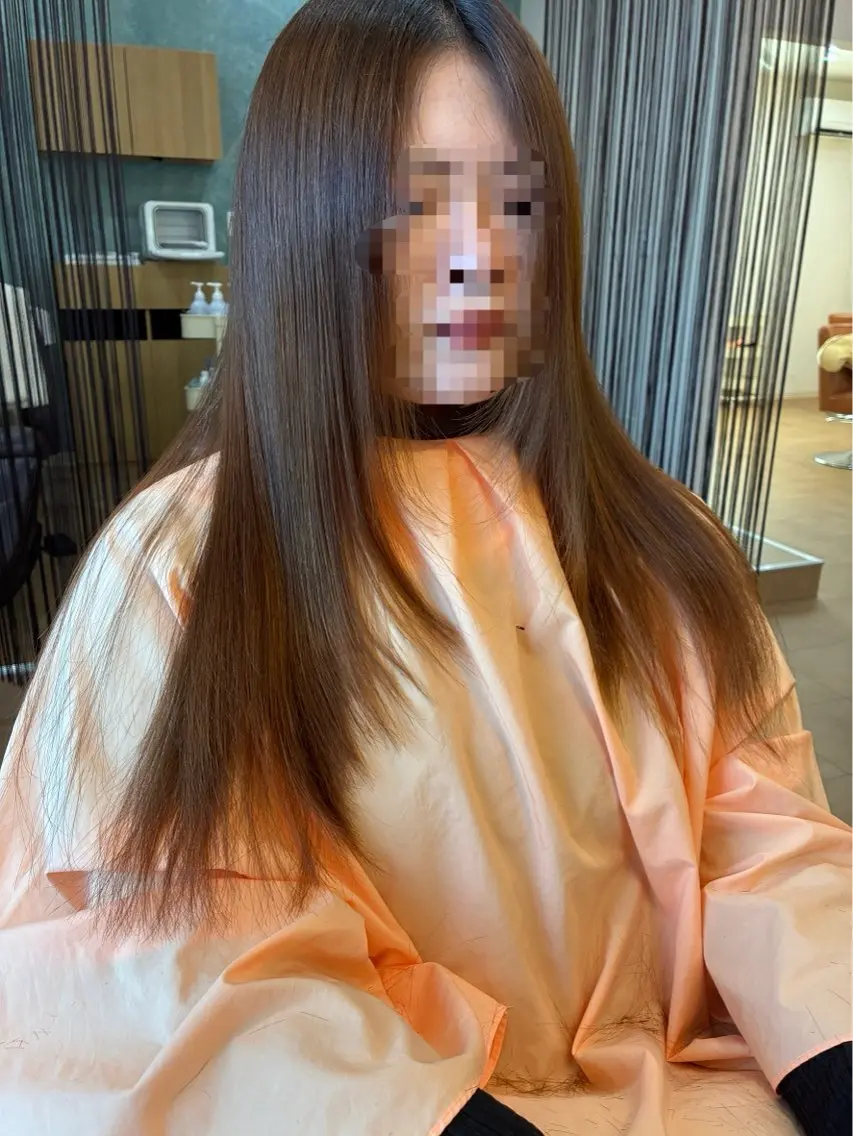 ロング ロングレイヤー レイヤーカット ロング Parc 三沢市 momokaのヘアスタイル