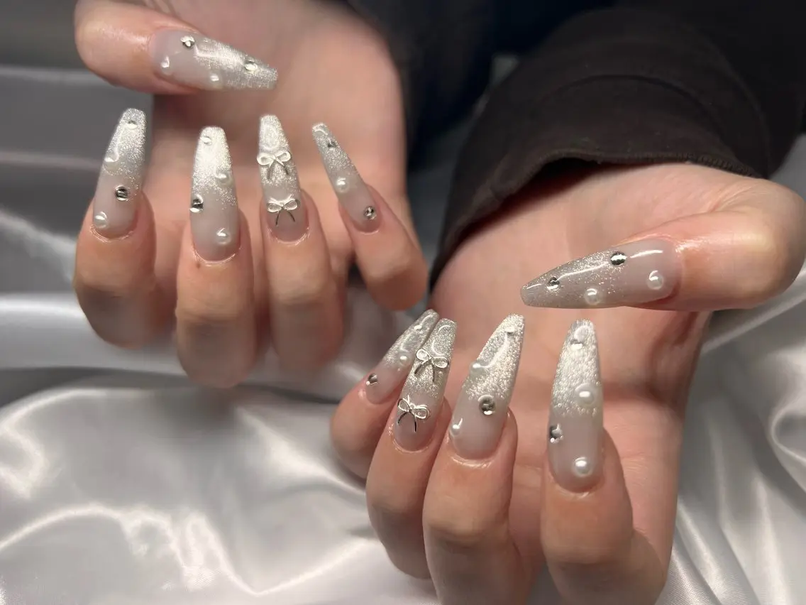 ネイル 韓国ネイル 冬ネイル 💎JADE💎 安田沙也香のネイルデザイン