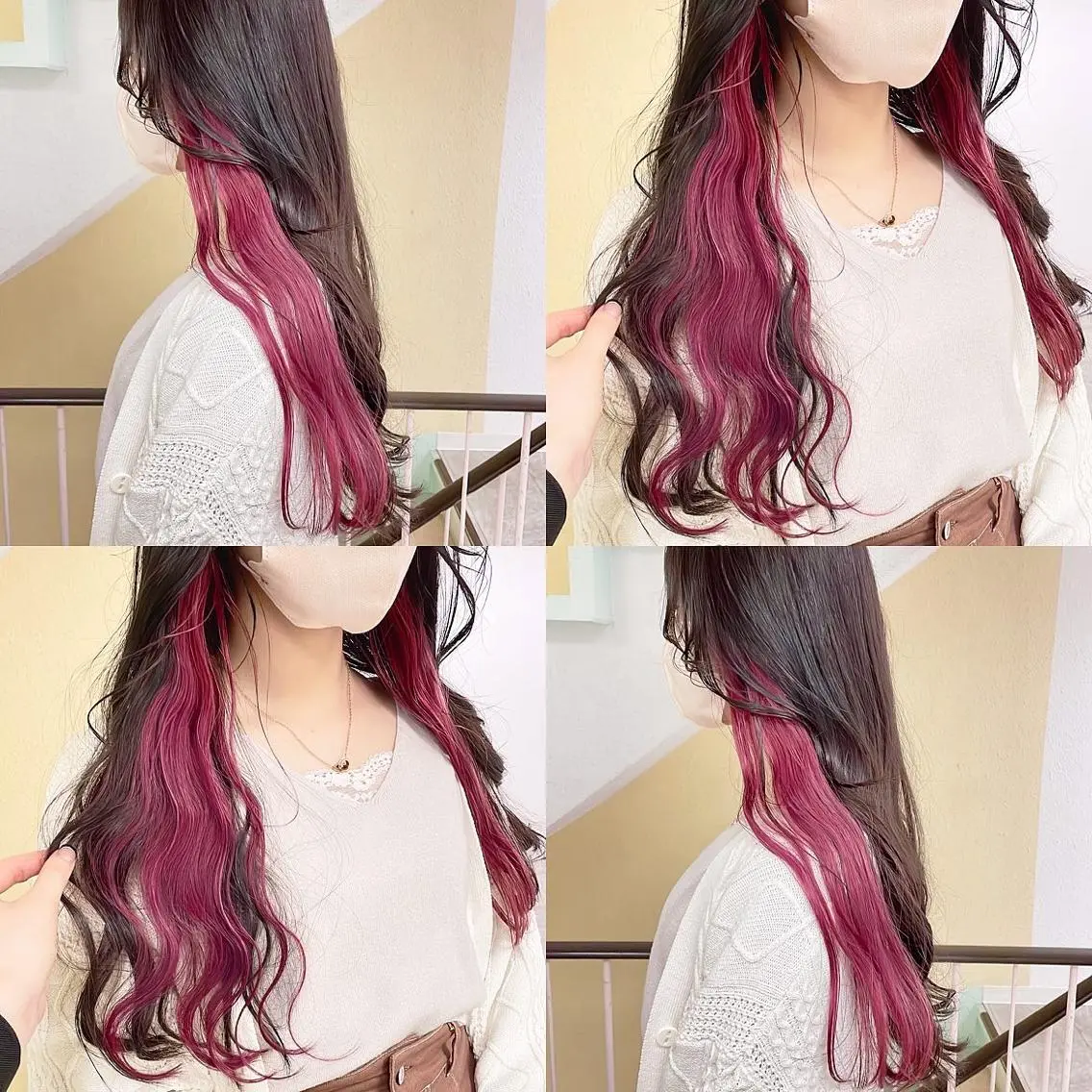 カラー ヘアカラー トリートメント 渋谷:インナーカラー ／🍒エリカ🍒のヘアスタイル