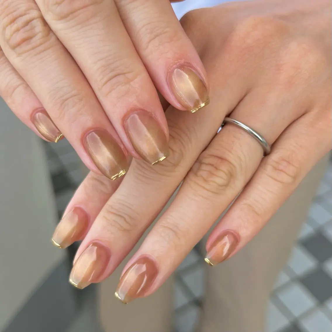 ネイル ミラーネイル Momonails Ayanoのネイルデザイン