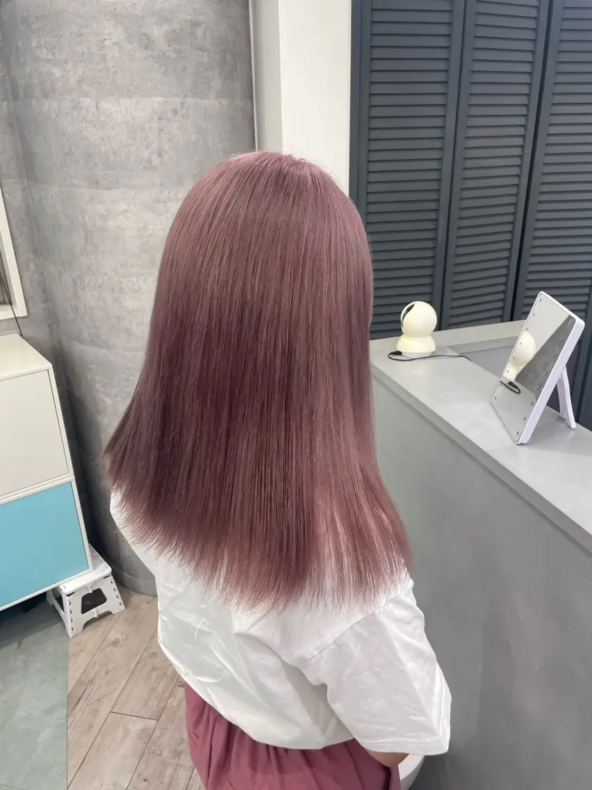 ロング ヘアカラー トリートメント ♡似合わせ ♡ハイトーン♡のヘアスタイル